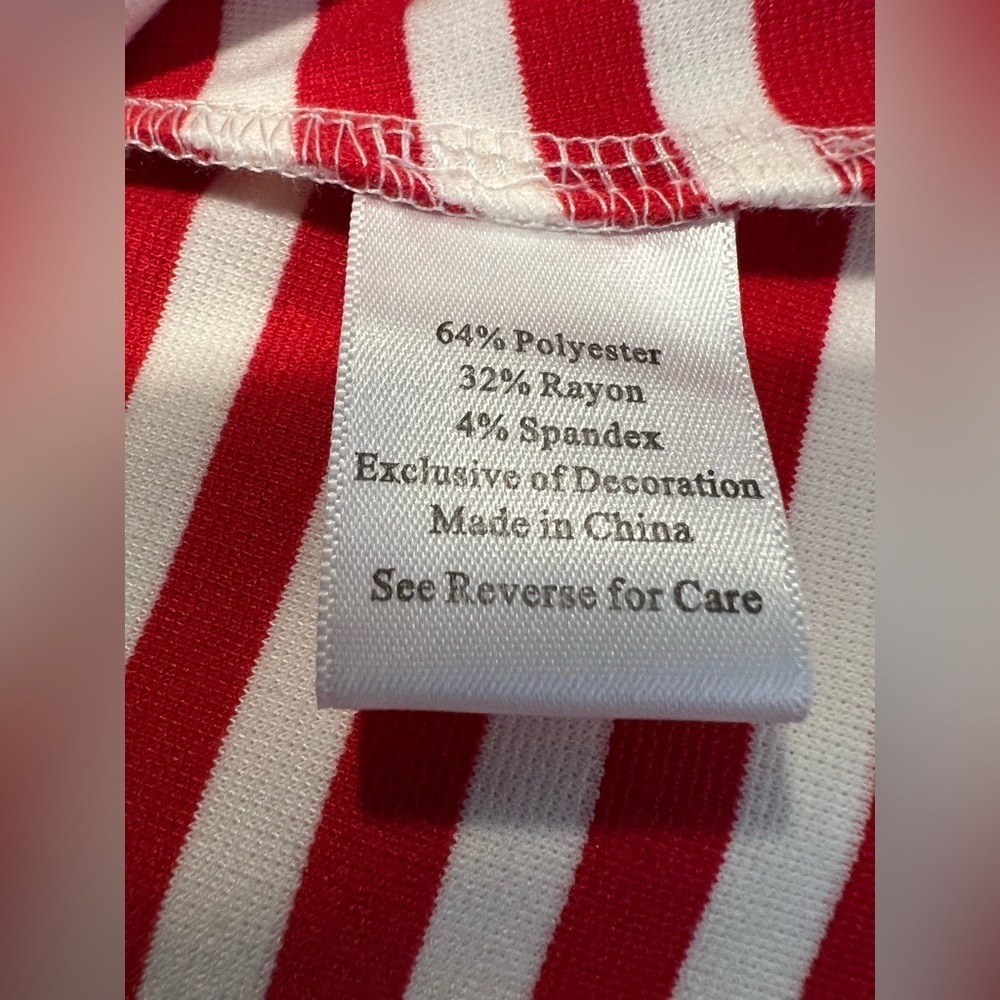 NWT Katherine New York Red & White Striped Nautical Theme Knit Jacket size S - Picture 8 of 11